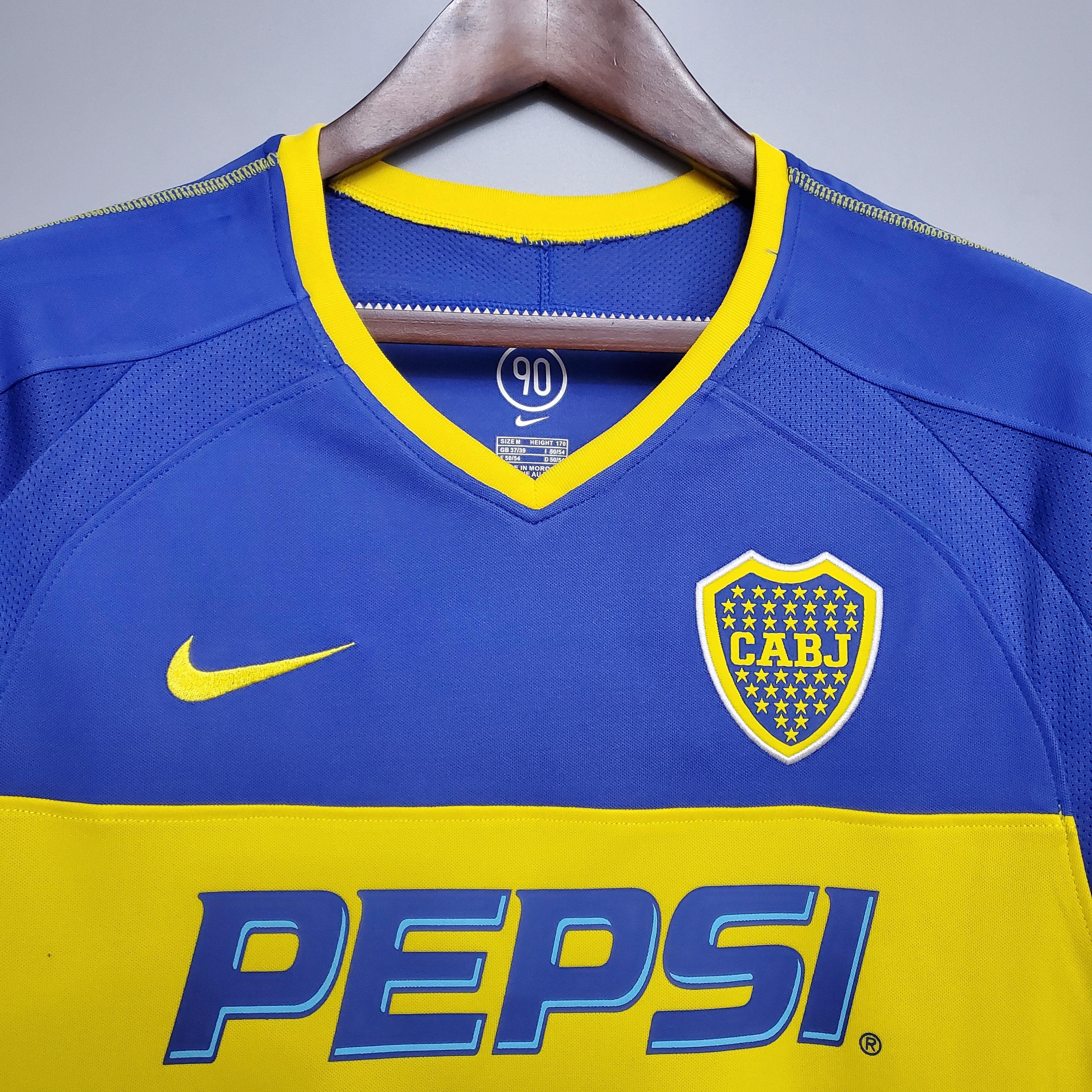 Camisa Retrô Boca Juniors 2003 I 2003 Masculina