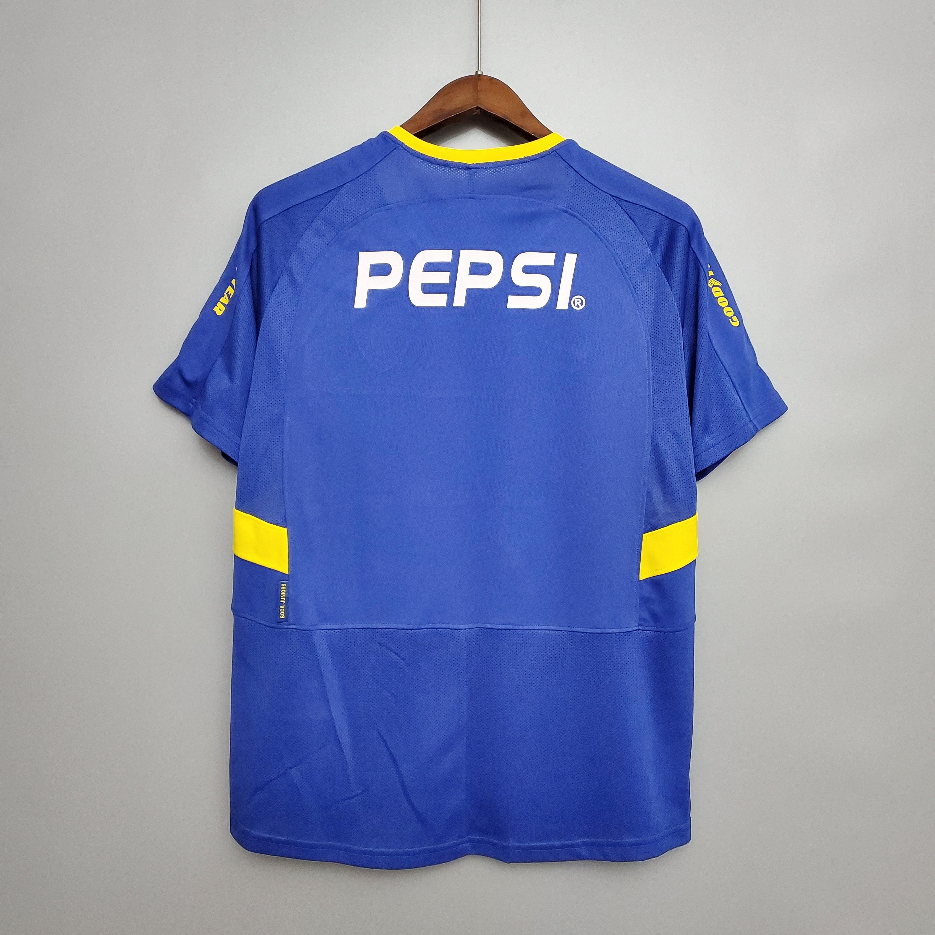 Camisa Retrô Boca Juniors 2003 I 2003 Masculina
