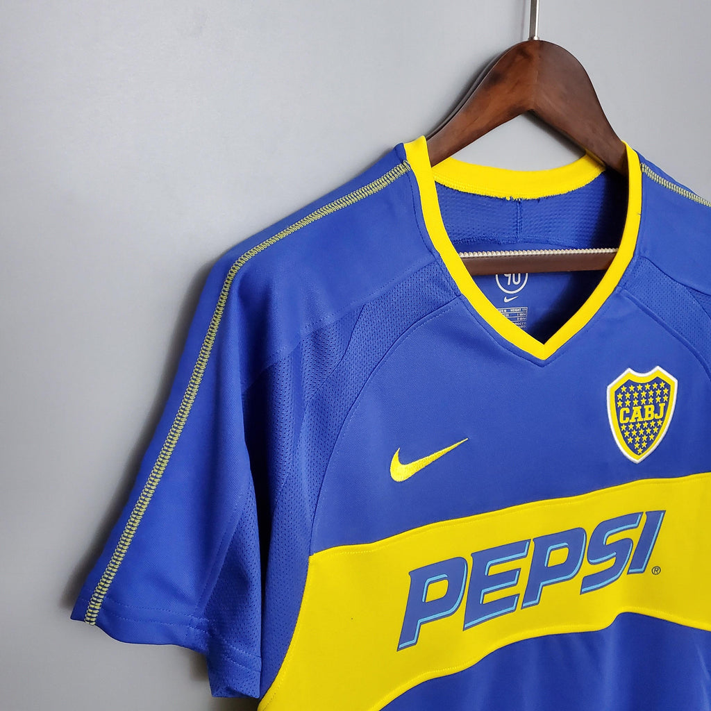Camisa Retrô Boca Juniors 2003 I 2003 Masculina