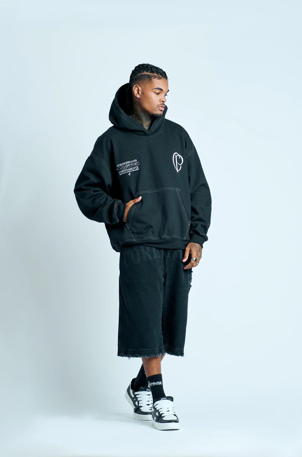 Moletom Oversized Approve X Corinthians Preto