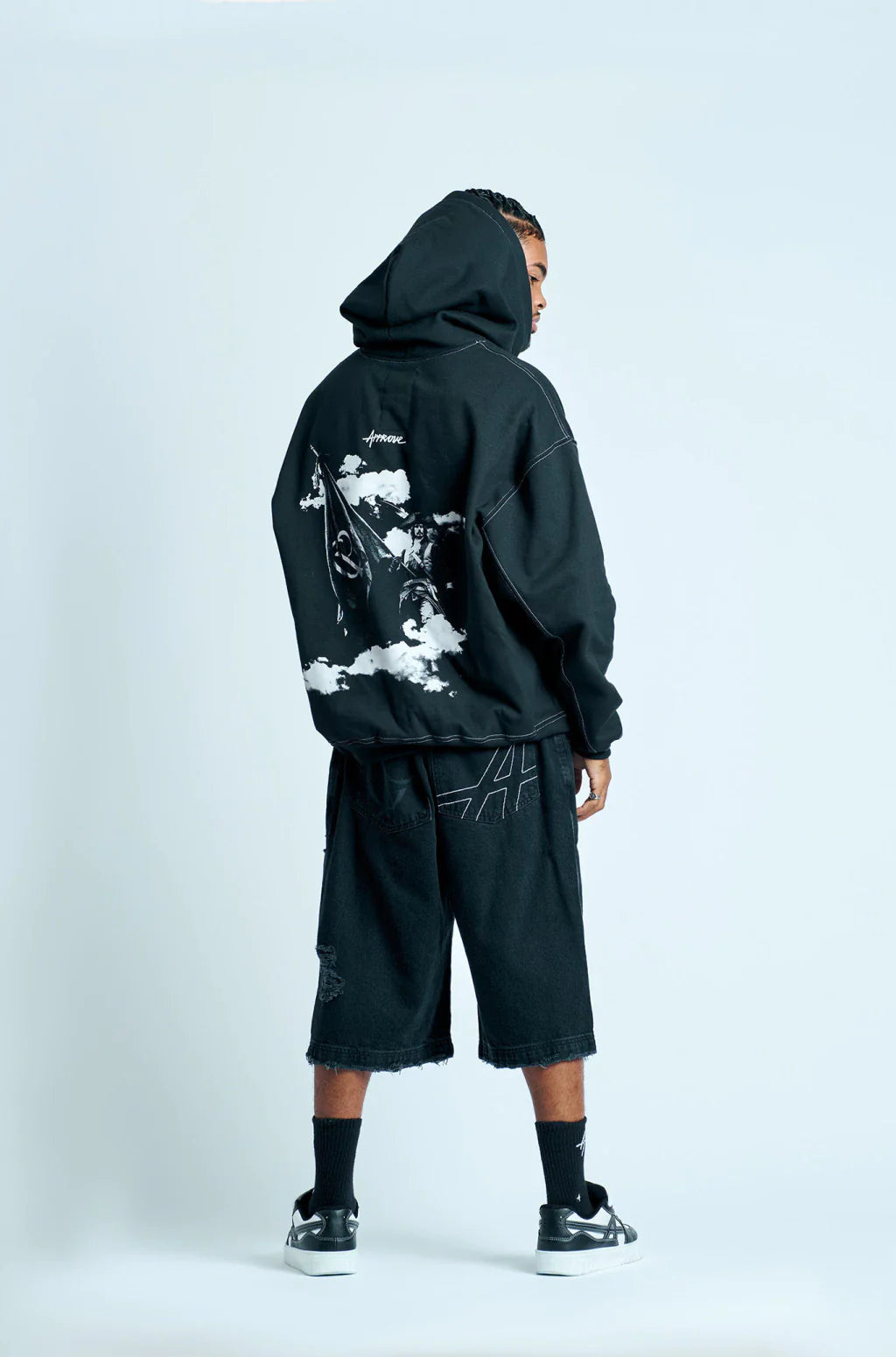 Moletom Oversized Approve X Corinthians Preto