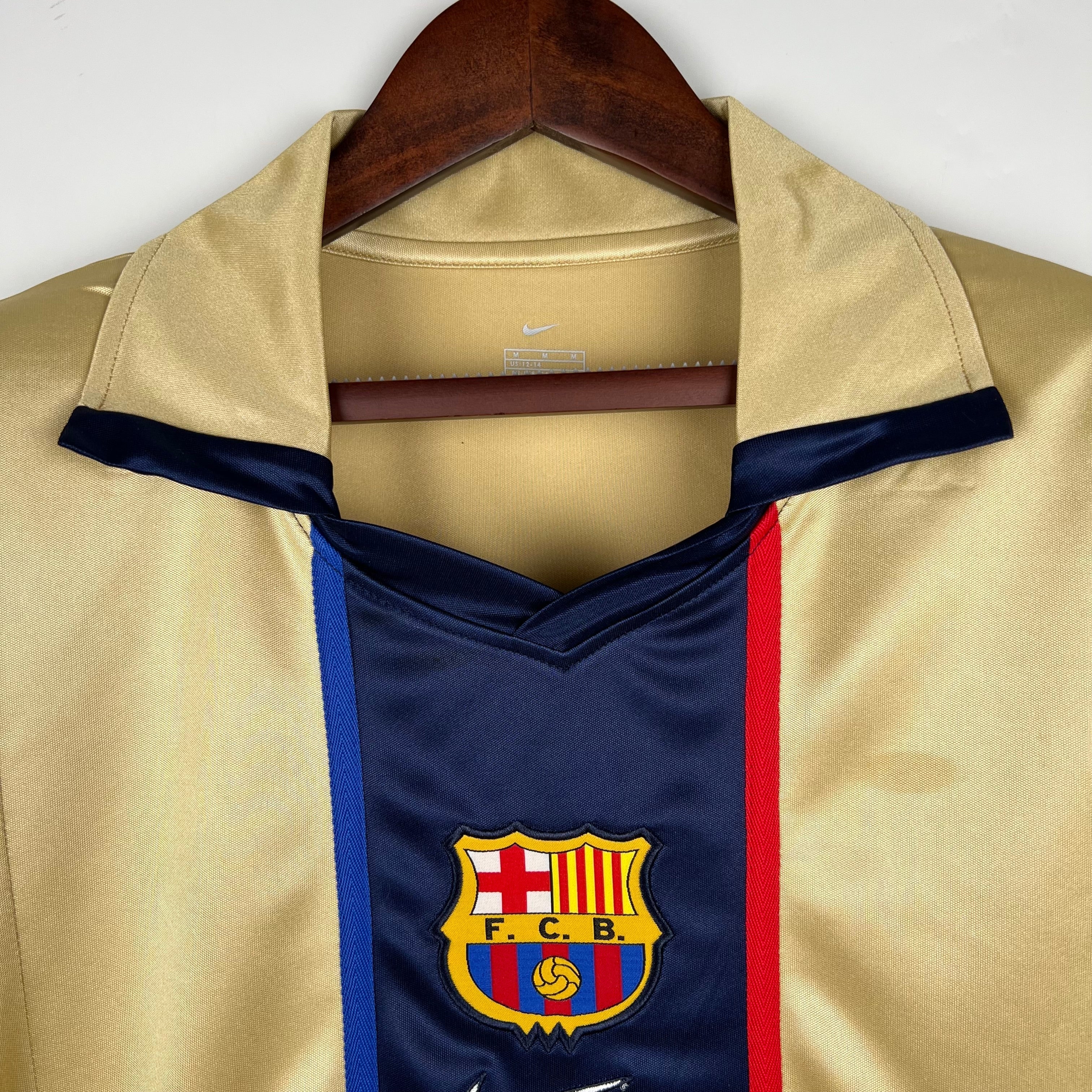 Camisa Retrô Barcelona 2002/03 Masculina
