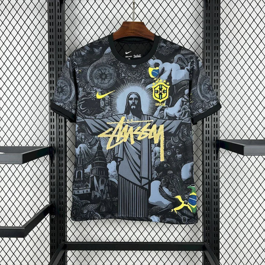 Camisa Brasil Edição Especial 'Cristo Redentor' Preta