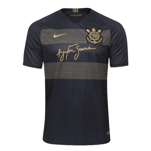 Camisa Retrô Corinthians Ayrton Senna 2018 Masculina