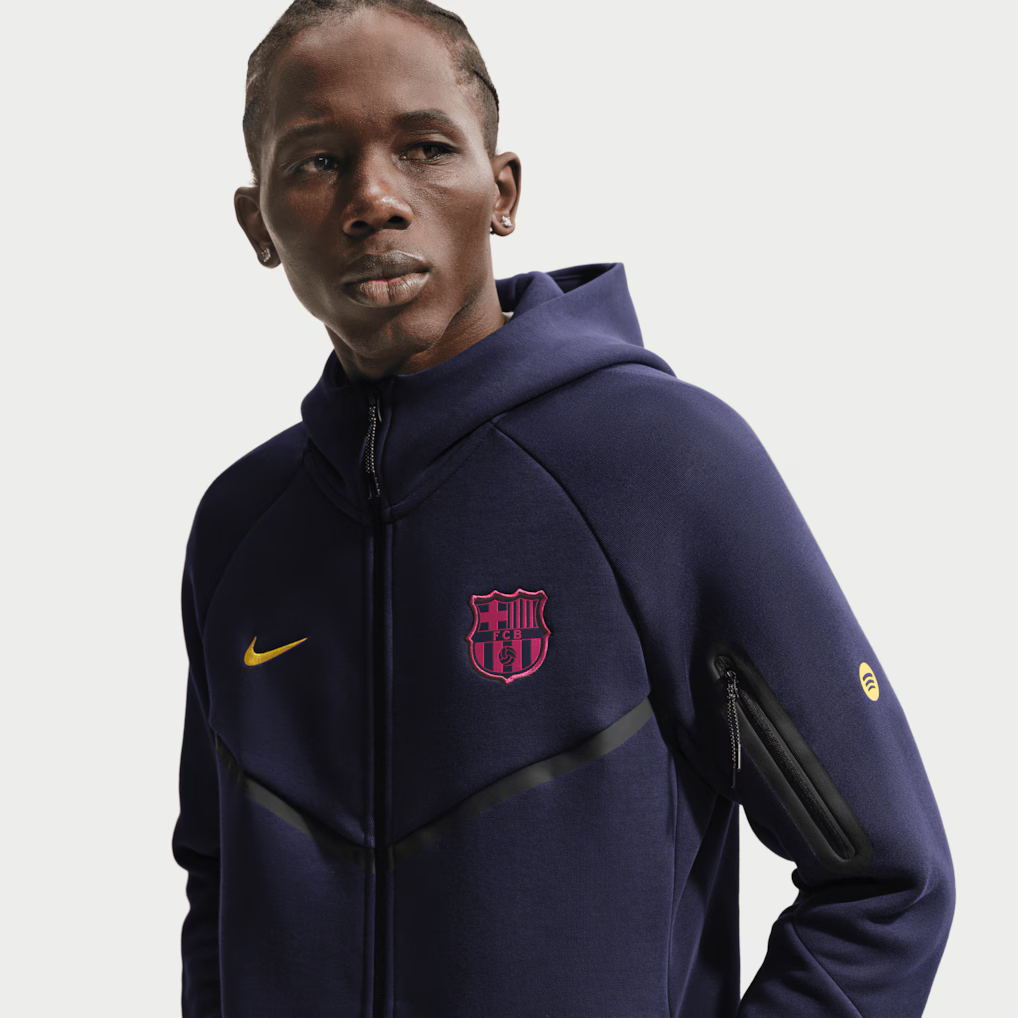 Moletom Barcelona Tech Fleece Azul 26/27 Masculino